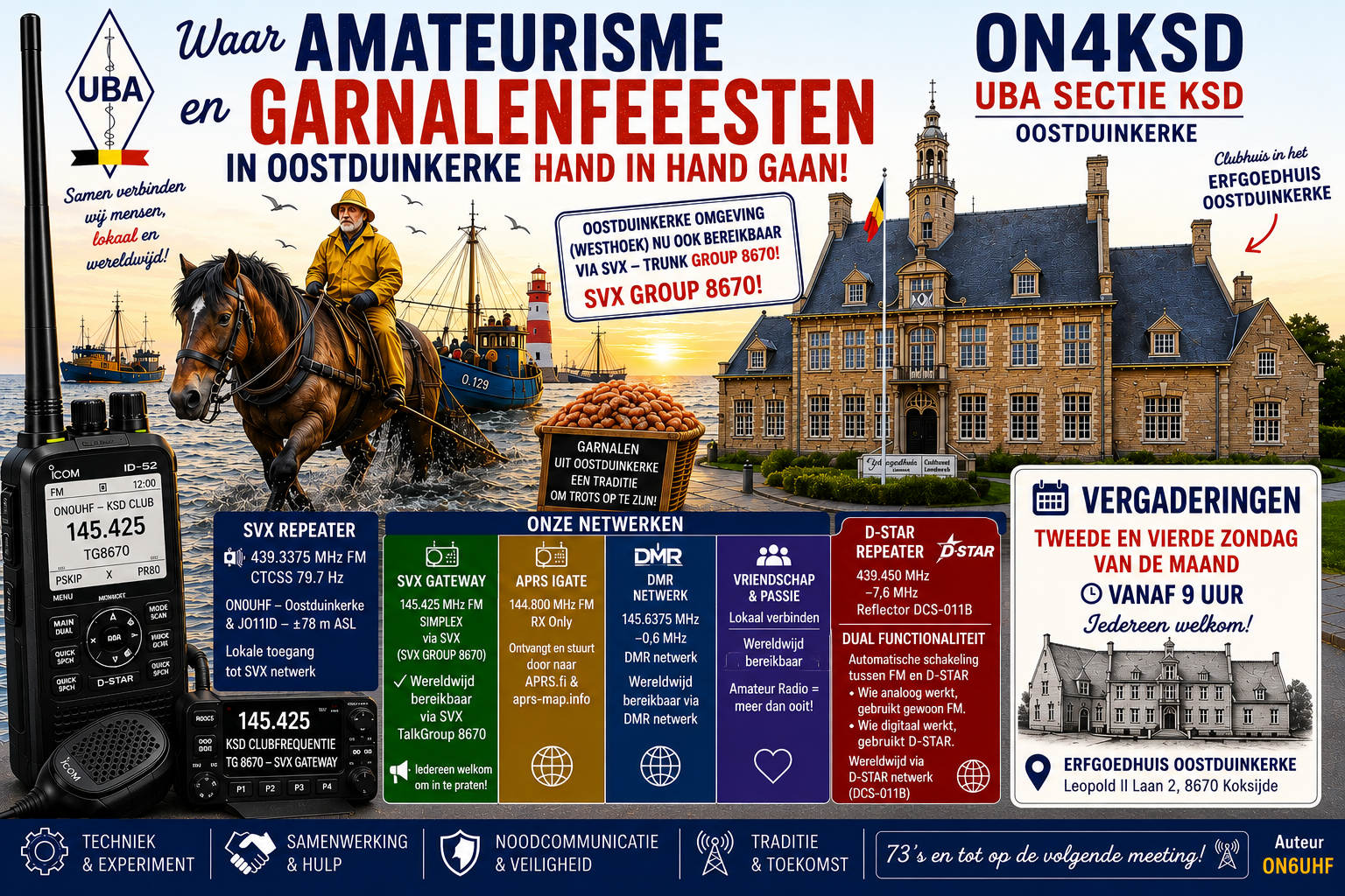 Radioamateurisme en Garnalenfeesten Oostduinkerke