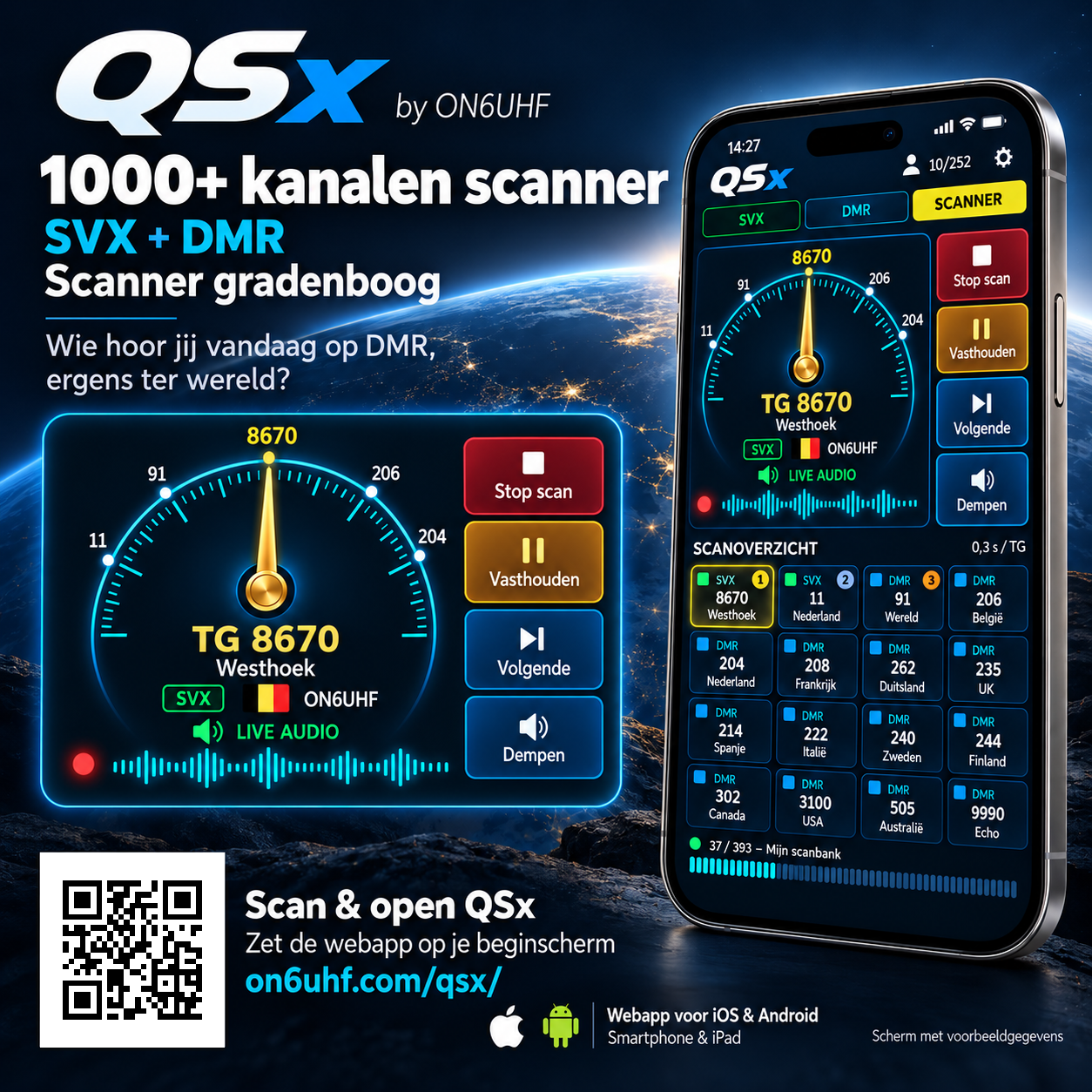 SVX & DMR op iPhone — Webapp geschikt voor iOS en Android